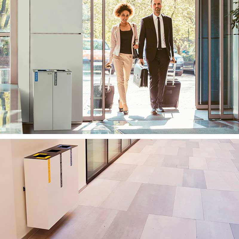 Paperera de reciclatge exterior Alacant 45L